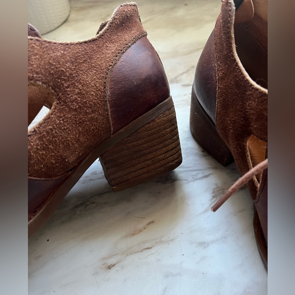 Born booties in cognac sz 7 - Picture 6 of 7